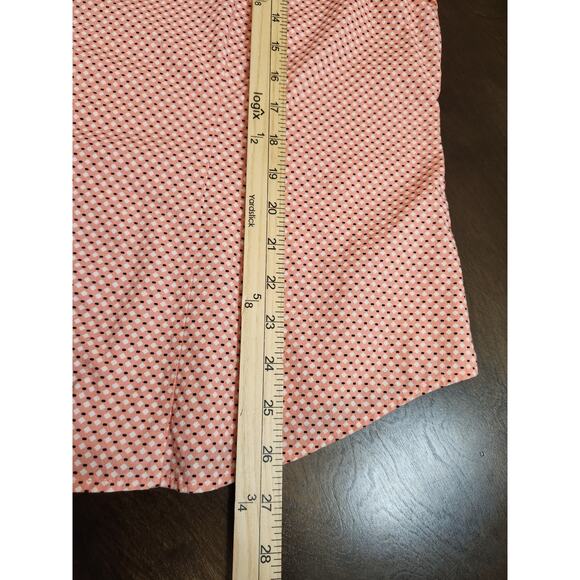 Liz Claiborne Women's Pink White Diamond Print Button Front Blouse Top Size XXL‎ - Picture 6 of 6